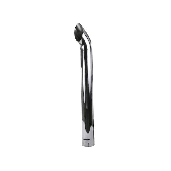 A & I Products Chrome Exhaust Stack, Curved 52" x8.5" x8" A-ZNL89485C - main
